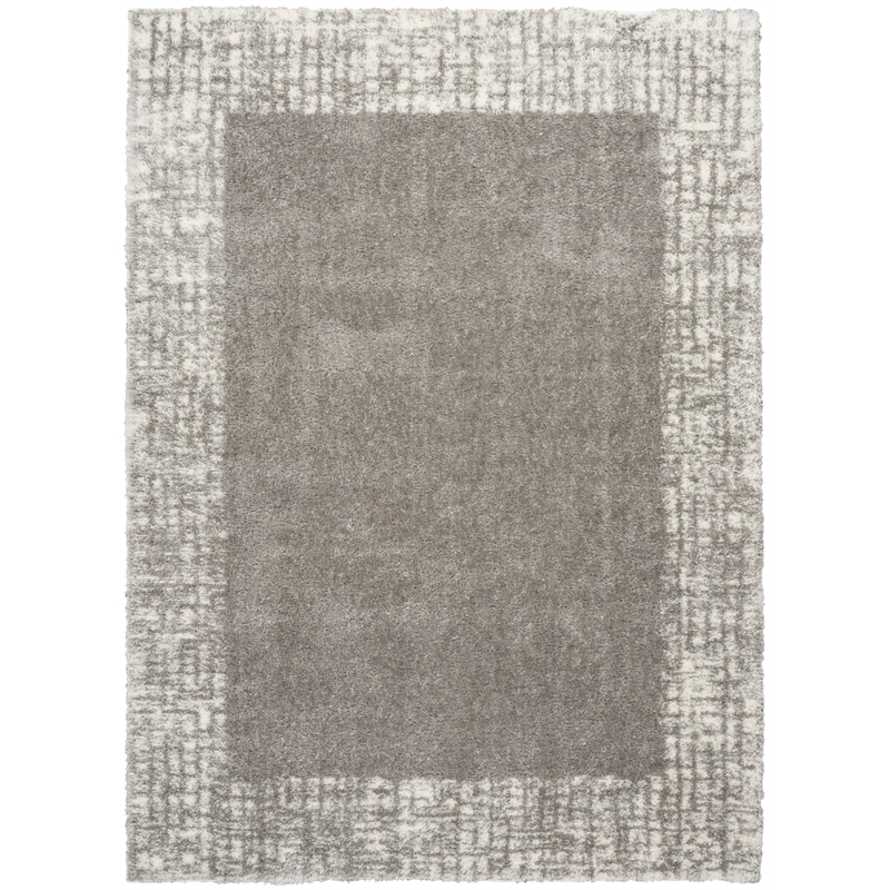 Nourison Home Pacific Shag 5' x 7' Polyester Grey Area Rug