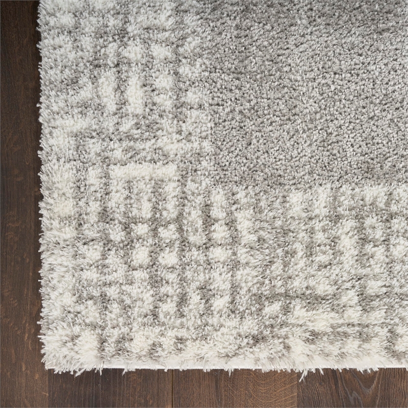 Nourison Home Pacific Shag 5' x 7' Polyester Grey Area Rug