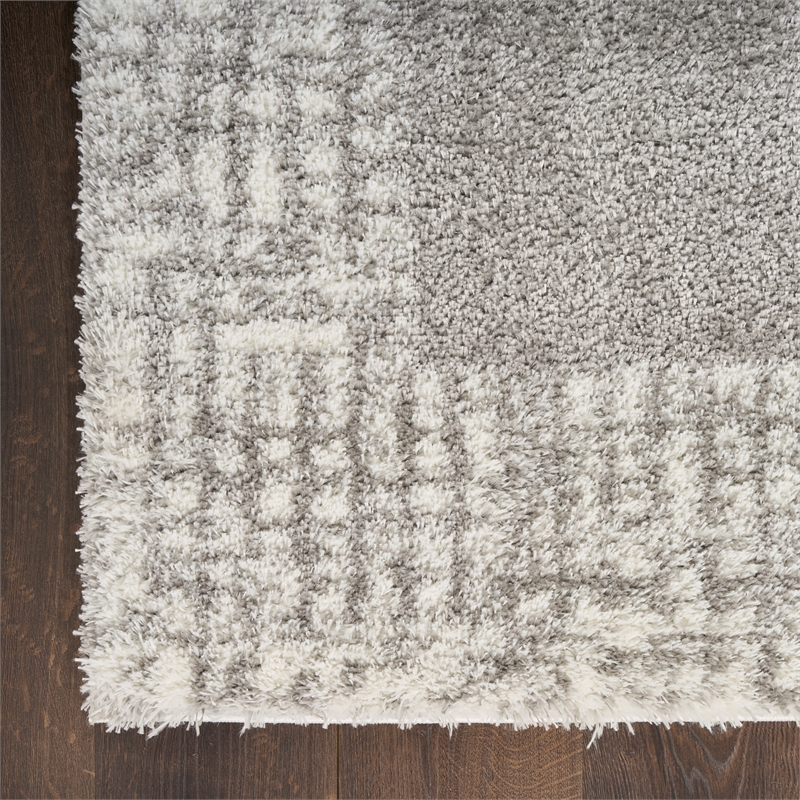 Nourison Home Pacific Shag 8' x 10' PolyesterGrey Area Rug