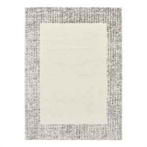 Nourison Home Pacific Shag 8' x 10' Polyester Polyester Ivory Grey Area Rug