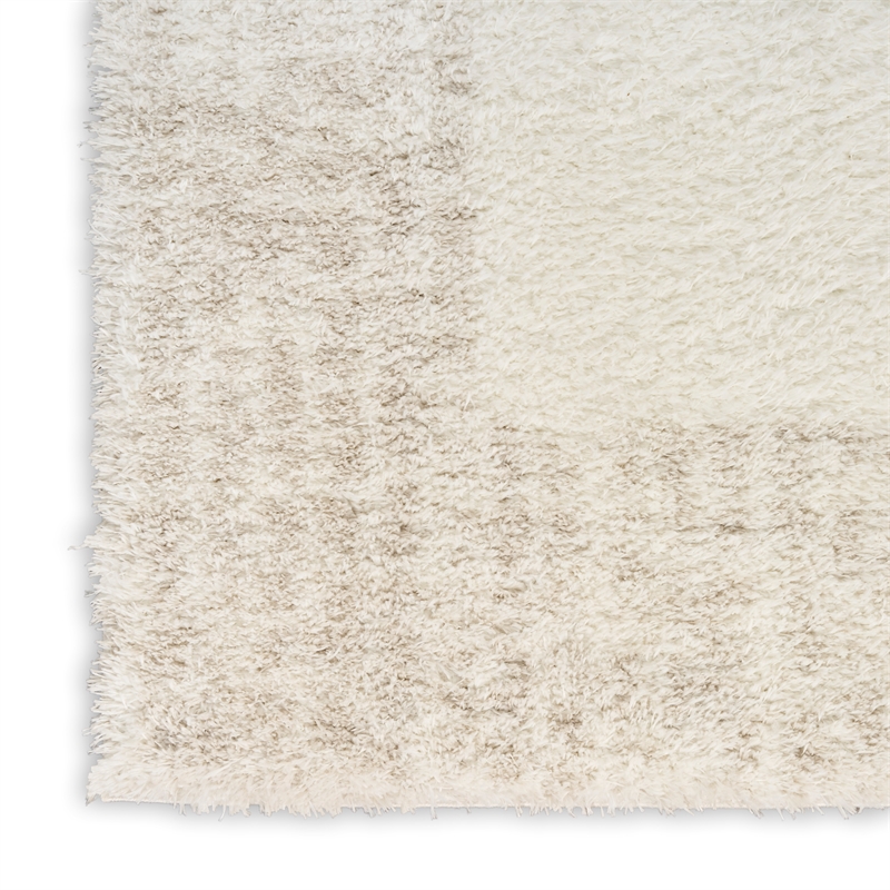 Nourison Home Pacific Shag 8' x 10' PolyesterIvory Beige Area Rug