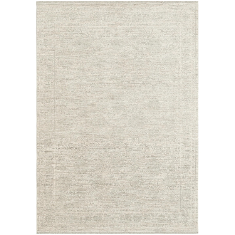 Nourison Home Outlines 4' x 6' Polyester Ivory Grey Area Rug