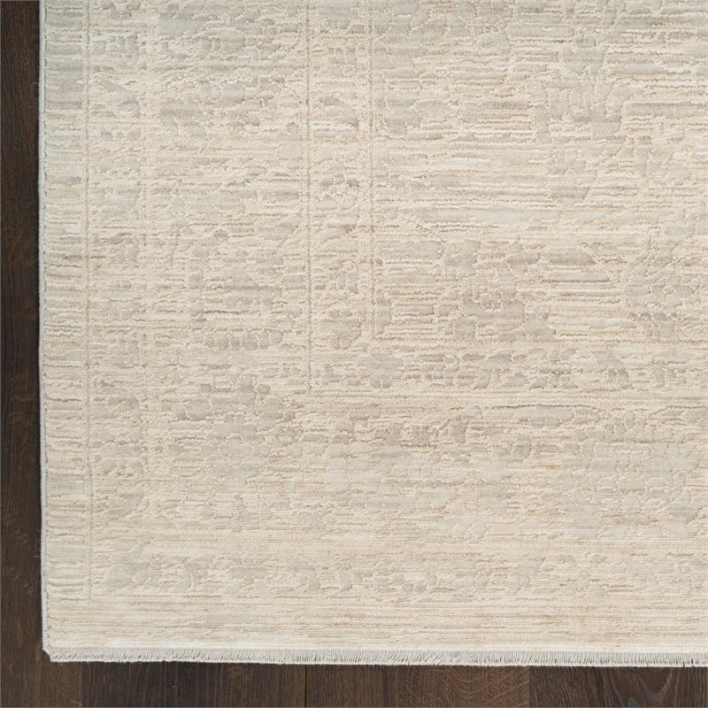 Nourison Home Outlines 6' x 9' Polyester Ivory Grey Area Rug
