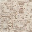 Nourison Home Outlines 12' Runner Polyester Ivory Mocha Area Rug
