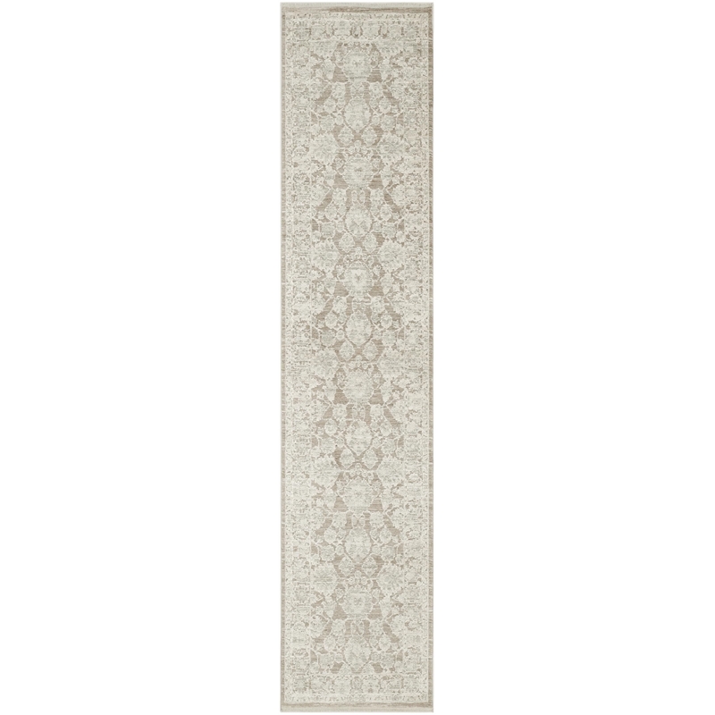 Nourison Home Outlines 4' x 6' Polyester Ivory Mocha Area Rug