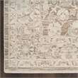 Nourison Home Outlines 4' x 6' Polyester Ivory Mocha Area Rug
