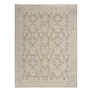 Nourison Home Outlines 10' x 13' Polyester Ivory Mocha Area Rug