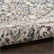 Nourison Home Outlines 5' x 7' Polyester Charcaol Ivory Area Rug