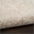 Nourison Home Outlines 12' Runner Polyester Ivory Grey Area Rug