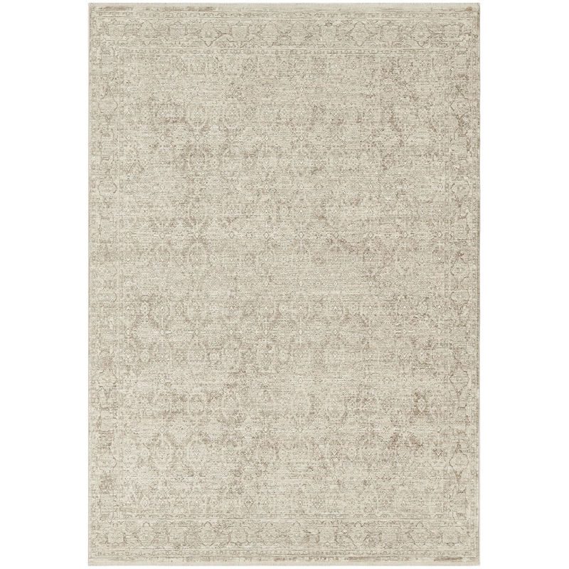Nourison Home Outlines 5' x 7' Polyester Ivory Grey Area Rug