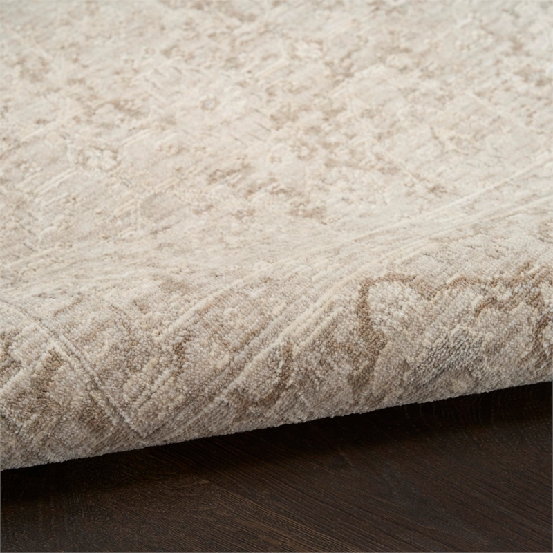Nourison Home Outlines 5' x 7' Polyester Ivory Grey Area Rug