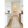 Nourison Home Outlines 12' Runner Polyester Ivory Grey Area Rug