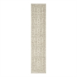 Nourison Home Outlines 12' Runner Polyester Ivory Grey Area Rug