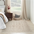 Nourison Home Outlines 4' x 6' Polyester Ivory Grey Area Rug