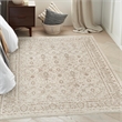 Nourison Home Outlines 4' x 6' Polyester Ivory Grey Area Rug