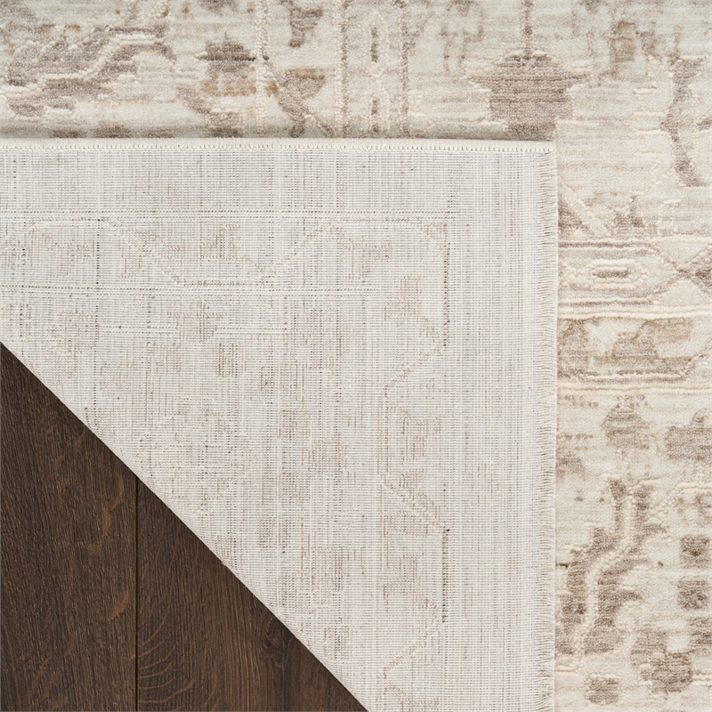 Nourison Home Outlines 5' x 7' Polyester Ivory Grey Area Rug