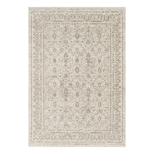 Nourison Home Outlines 5' x 7' Polyester Ivory Grey Area Rug