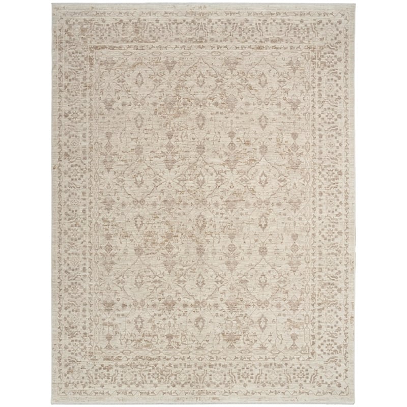 Nourison Home Outlines 6' x 9' Polyester Ivory Grey Area Rug