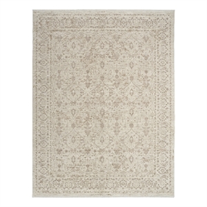 Nourison Home Outlines 10' x 13' Polyester Ivory Grey Area Rug