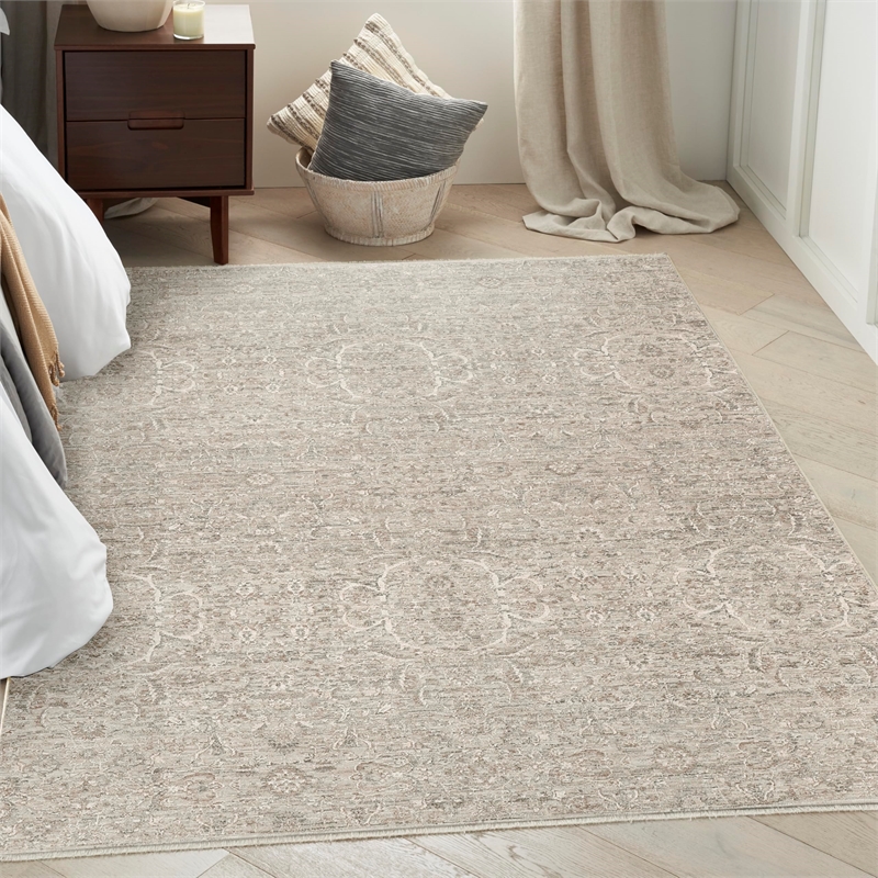 Nourison Home Outlines 5' x 7' Polyester Grey Area Rug