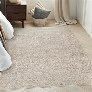 Nourison Home Outlines 5' x 7' Polyester Grey Area Rug