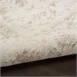 Nourison Home Outlines 12' Runner Polyester Ivory Area Rug