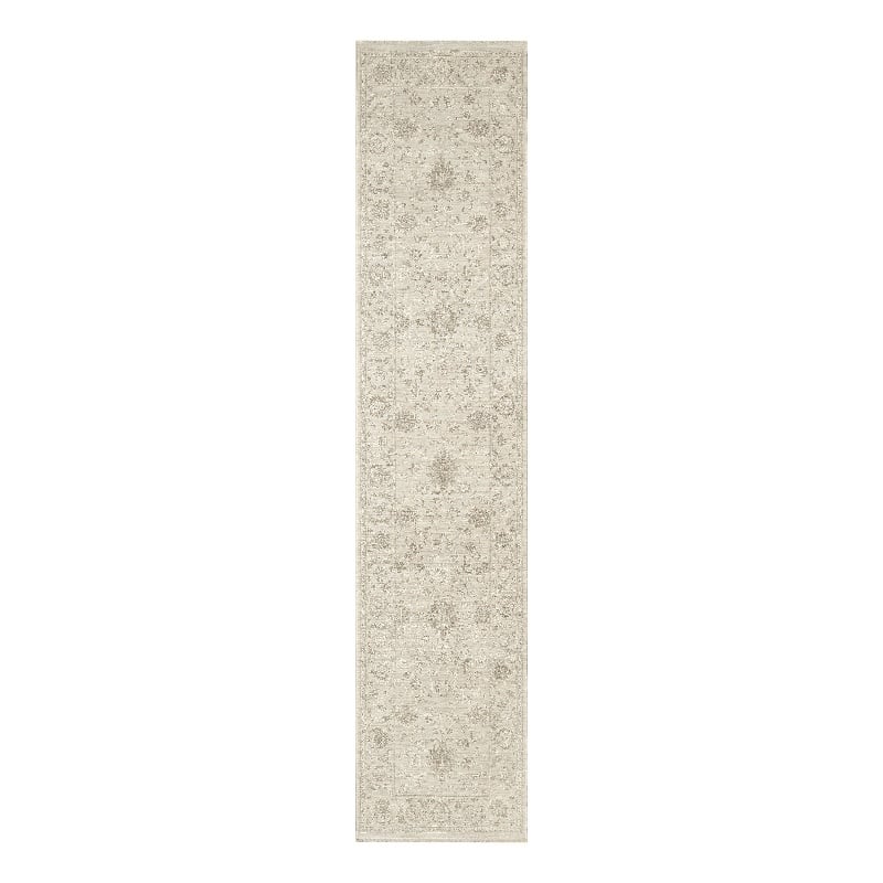 Nourison Home Outlines 12' Runner Polyester Ivory Area Rug