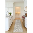 Nourison Home Outlines 12' Runner PolyesterSage Ivory Area Rug