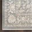 Nourison Home Outlines 12' Runner PolyesterSage Ivory Area Rug