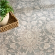 Nourison Home Outlines 5' x 7' Polyester Sage Ivory Area Rug