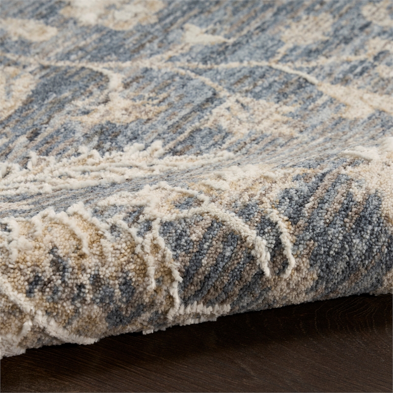Nourison Home Harbor 10' x 13' Polyester Blue Area Rug