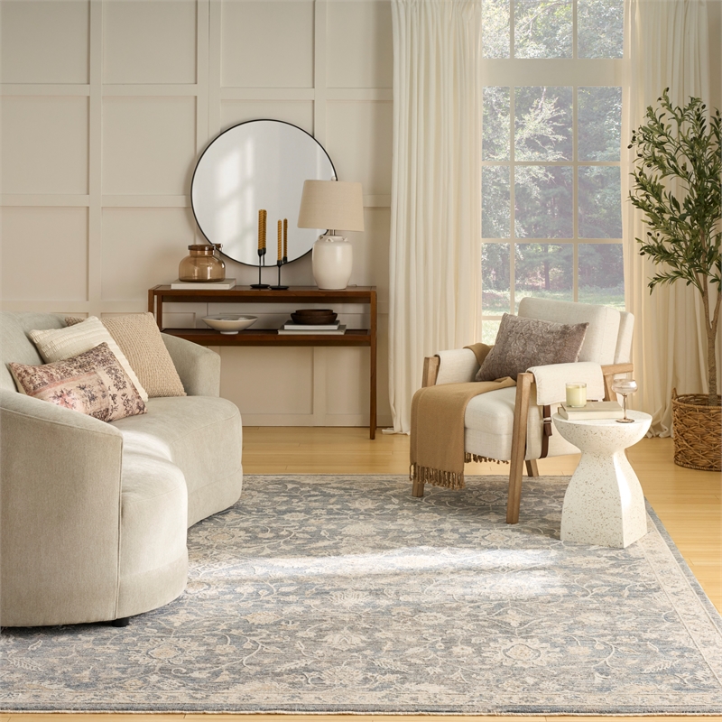 Nourison Home Harbor 10' x 13' Polyester Blue Area Rug