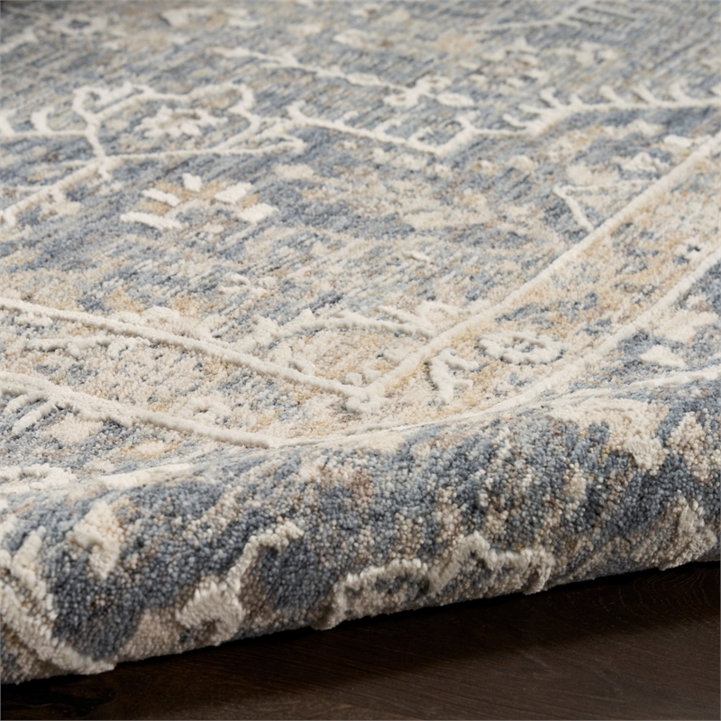 Nourison Home Harbor 10' x 13' Polyester Blue Area Rug