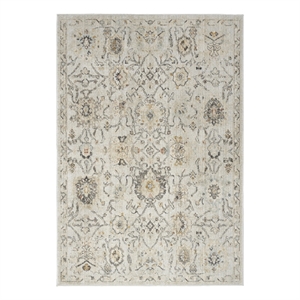 Nourison Home Oushak Home 6' x 9' Fabric Grey Area Rug