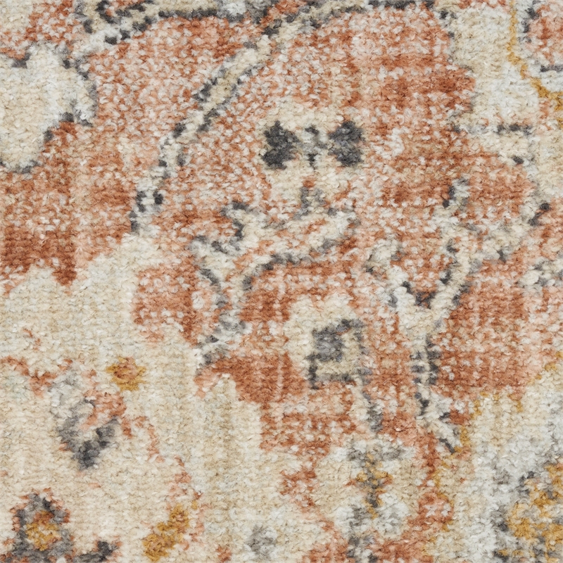 Nourison Home Oushak Home 6' x 9' Fabric Rust Area Rug