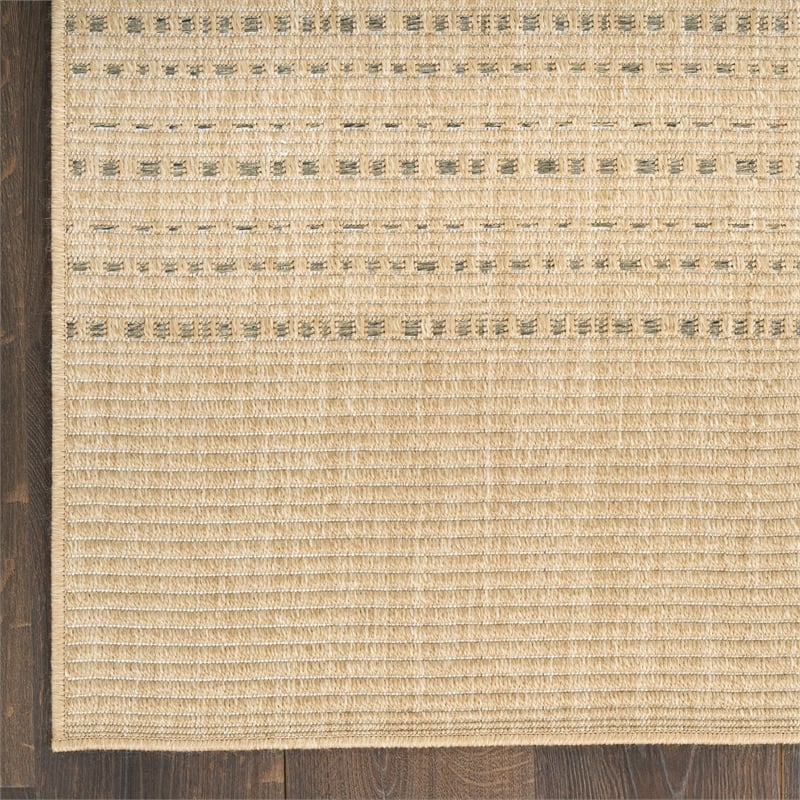 Nourison Home Tulum 10' x 14' Fabric Taupe Area Rug