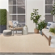 Nourison Home Tulum 10' x 14' Fabric Cream Area Rug