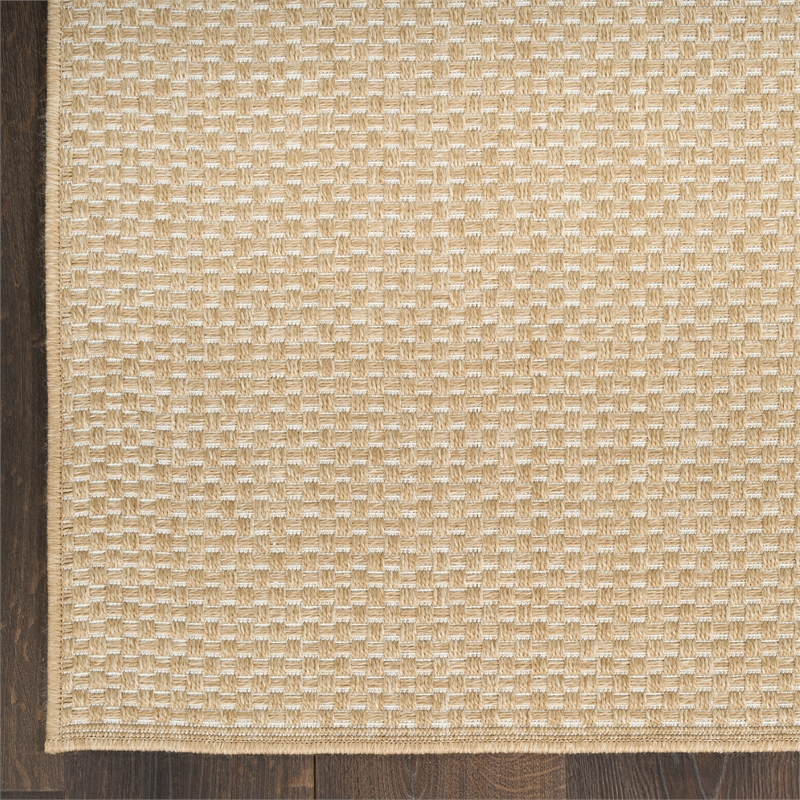 Nourison Home Tulum 2' x 3' Fabric Taupe Area Rug