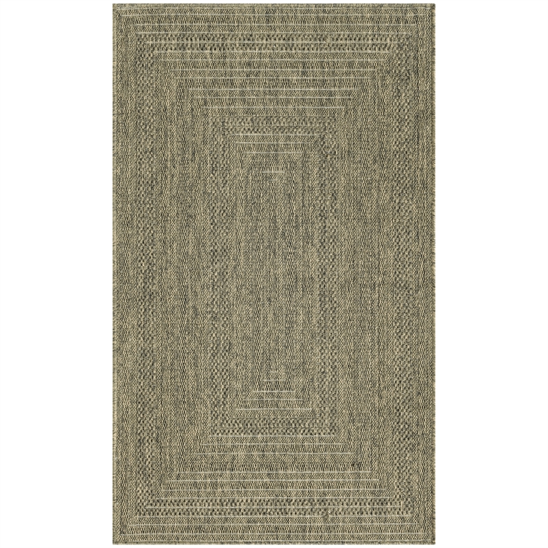 Nourison Home Tulum 2' x 3' Fabric Olive Area Rug