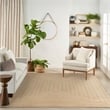 Nourison Home Tulum 10' x 14' Fabric Taupe Grey Area Rug