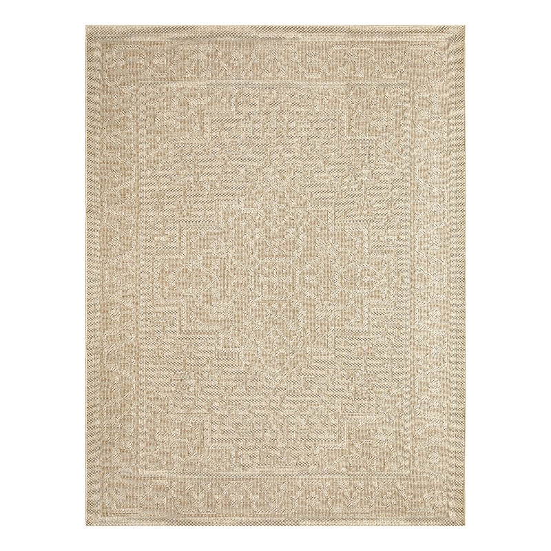 Nourison Home Tulum 10' x 14' Fabric Cream Area Rug