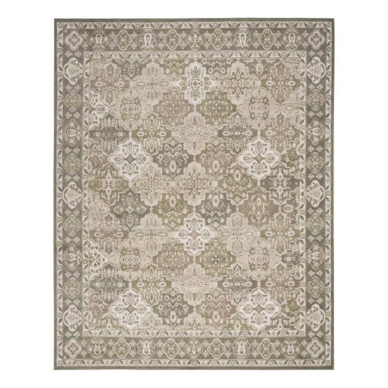 Nourison Home Grafix 9' x 12' Fabric Green Area Rug