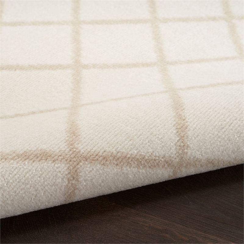 Nourison Home Grafix 7' x 10' Fabric Ivory Beige Area Rug