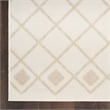 Nourison Home Grafix 7' x 10' Fabric Ivory Beige Area Rug