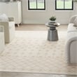 Nourison Home Grafix 7' x 10' Fabric Ivory Beige Area Rug