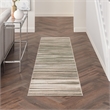 Nourison Home Jubilant 6' Runner Fabric Green Ivory Area Rug