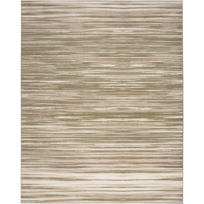 Nourison Home Jubilant 8' x 10' Fabric Green Ivory Area Rug