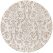 Nourison Home Jubilant 5' x Round Fabric Ivory Beige Area Rug