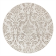 Nourison Home Jubilant 5' x Round Fabric Ivory Beige Area Rug