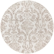 Nourison Home Jubilant 8' x Round Fabric Ivory Beige Area Rug